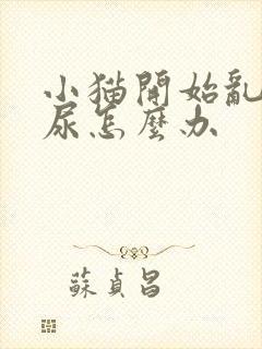 小猫开始乱拉乱尿怎么办封面