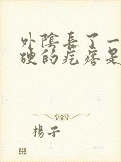 外阴长了一个硬硬的疙瘩是怎么回事