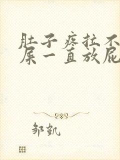 肚子疼拉不出来屎一直放屁怎么办封面