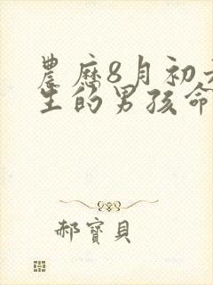 农历8月初六出生的男孩命运怎样