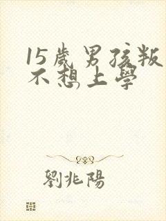 15岁男孩叛逆不想上学