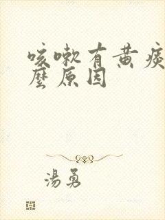 咳嗽有黄痰是什么原因