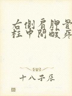 右侧肩胛骨和脊柱中间酸疼难受封面