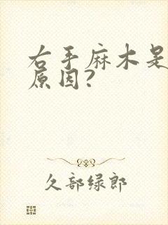 右手麻木是什么原因?