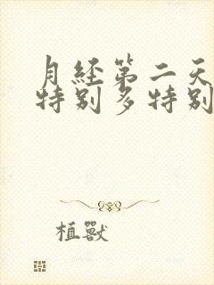 月经第二天血块特别多特别大怎么回事