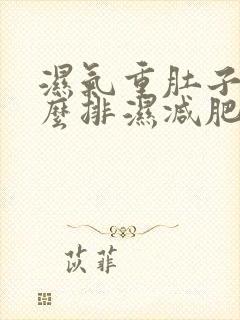 湿气重肚子大怎么排湿减肥最有效