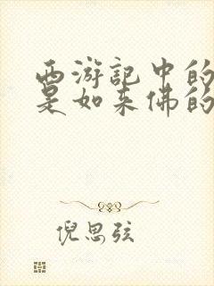 西游记中的唐僧是如来佛的第二个