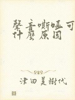 声音嘶哑可能是什么原因