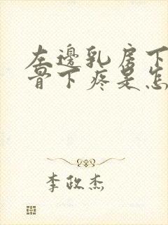 左边乳房下边肋骨下疼是怎么回事儿封面