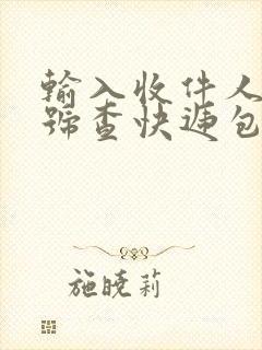 输入收件人手机号查快递包裹