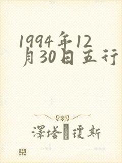 1994年12月30日五行属什么