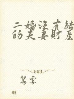 二婚没有结婚证的夫妻财产怎么分封面