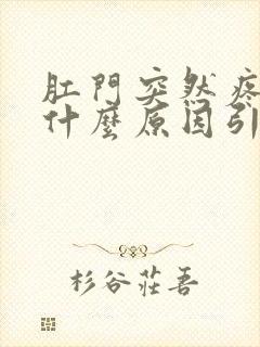 肛门突然疼痛是什么原因引起的封面