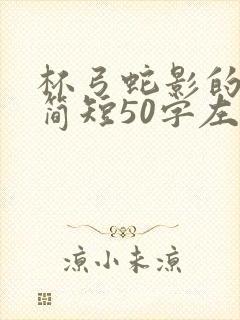 杯弓蛇影的故事简短50字左右封面
