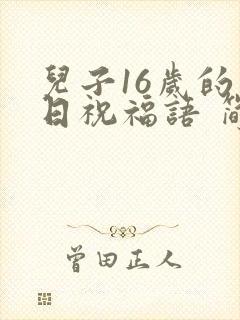 儿子16岁的生日祝福语 简短独特