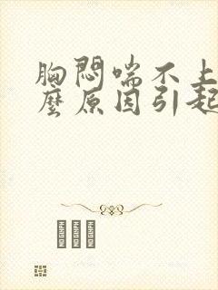 胸闷喘不上气什么原因引起的