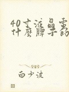 40寸液晶电视什么牌子的好