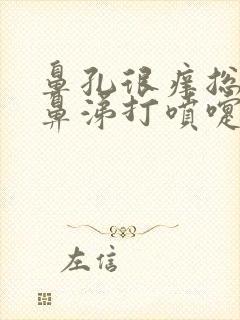 鼻孔很痒总是流鼻涕打喷嚏怎么办封面