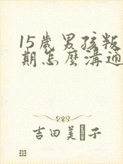 15岁男孩叛逆期怎么沟通封面