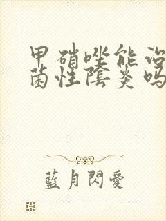 甲硝唑能治疗细菌性阴炎吗封面