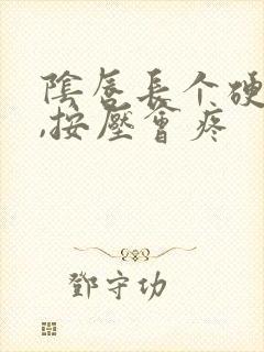 阴唇长个硬疙瘩,按压会疼封面