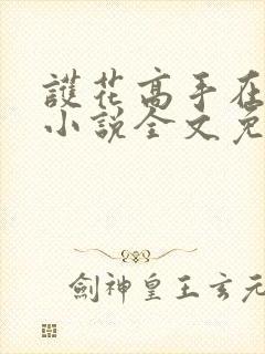 护花高手在都市小说全文免费阅读