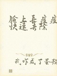 脸上长痘痘怎么快速去除