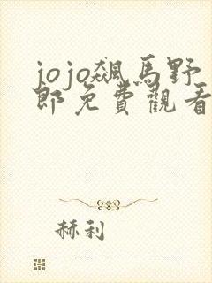 jojo飙马野郎免费观看彩漫