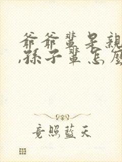 爷爷辈是亲兄弟,孙子辈怎么称呼封面