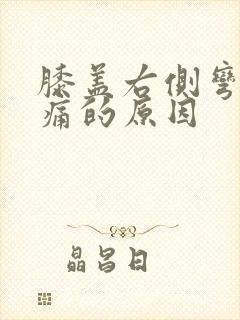 膝盖右侧弯曲疼痛的原因封面