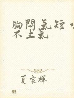 胸闷 气短 喘不上气