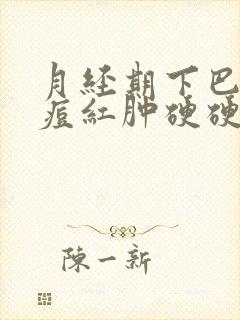 月经期下巴长痘痘红肿硬硬的还疼怎么解决