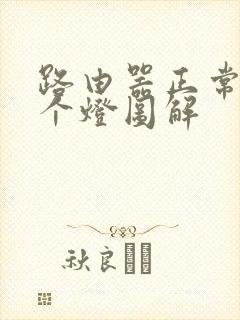 路由器正常亮几个灯图解