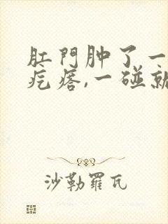 肛门肿了一块肉疙瘩,一碰就疼