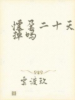 怀孕二十天能流掉吗