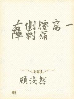 右侧腰窝一阵一阵刺痛