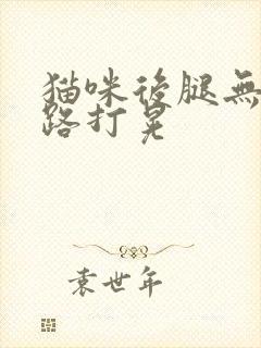 猫咪后腿无力走路打晃