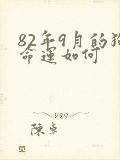 82年9月的狗命运如何