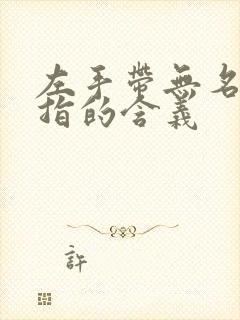 左手带无名指戒指的含义