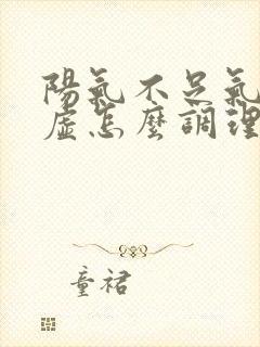 阳气不足气血两虚怎么调理