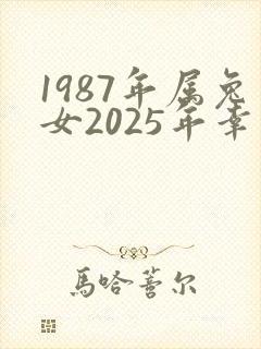 1987年属兔女2025年幸运色