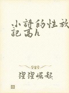 小诗的性放荡日记高h