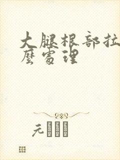 大腿根部拉伤怎么处理