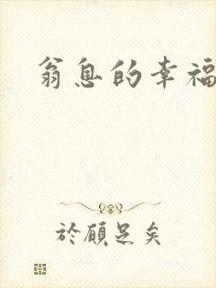 翁息的幸福封面