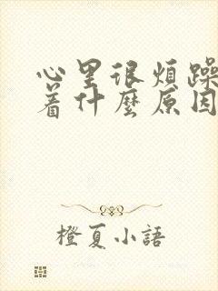 心里很烦躁睡不着什么原因封面