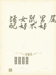 猪女鼠男属相婚配好不好