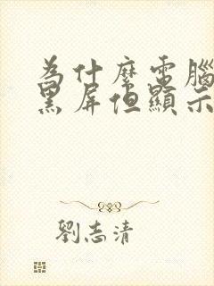 为什么电脑打开黑屏但显示鼠标