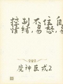 控制不住自己的情绪,易怒,易烦躁