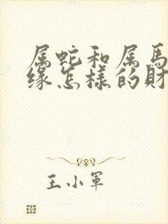 属蛇和属马的姻缘怎样的财运封面