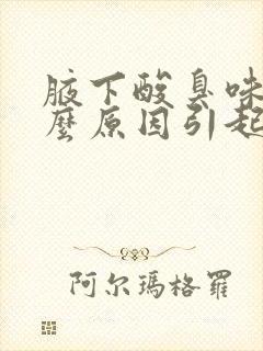 腋下酸臭味是什么原因引起的